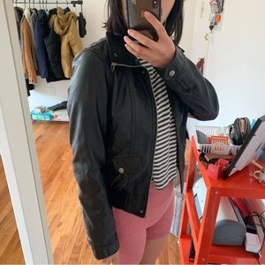 Faux leather jacket